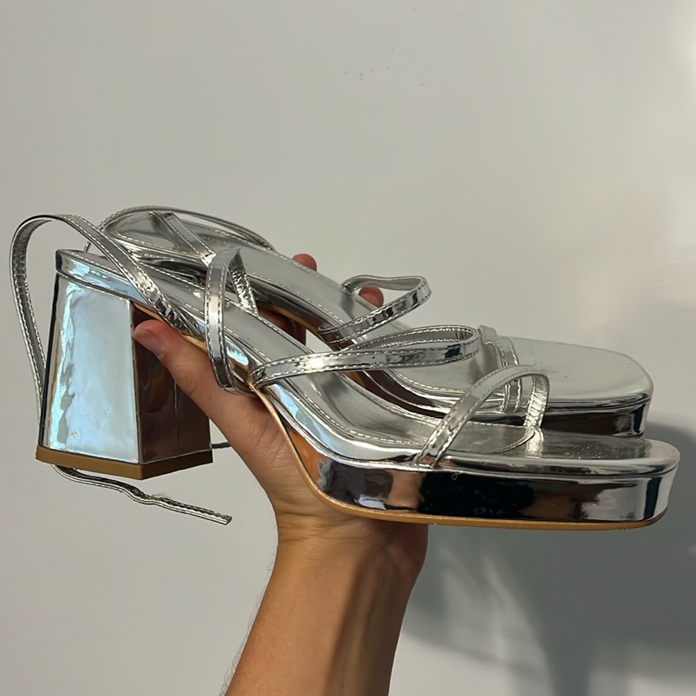 Silver Forever 21 pumps